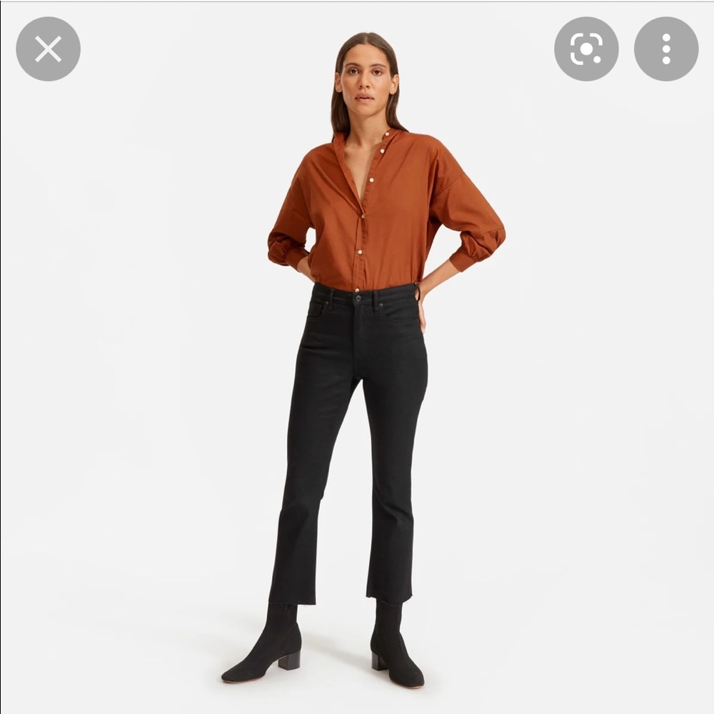 Everlane Kick Crop Jeans Black NWOT